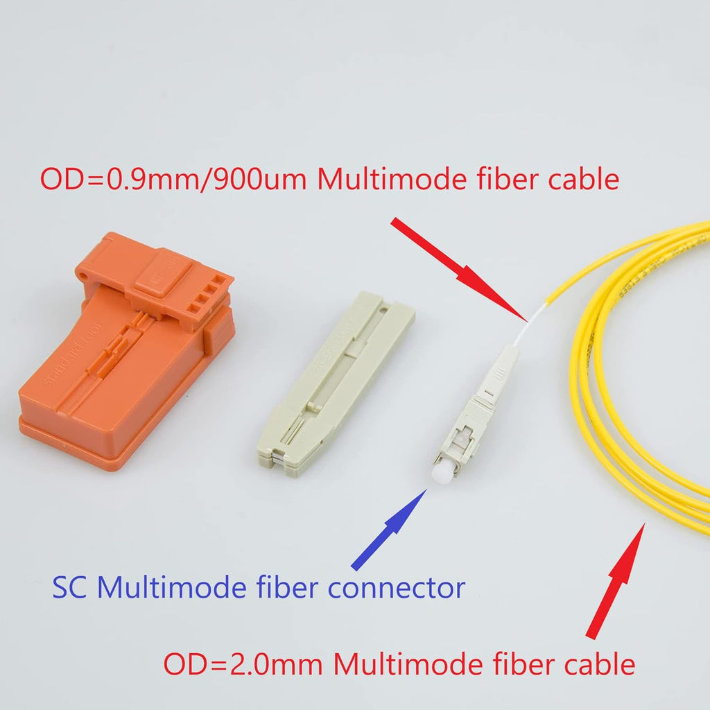 100pcs SC APC Fiber Optic Quick Connector Single Mode 9/125 Pack of 2 H232260