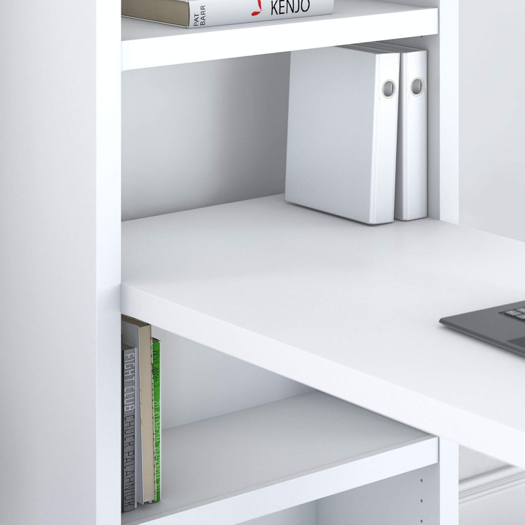 Pure White Bookcase Desk S184602