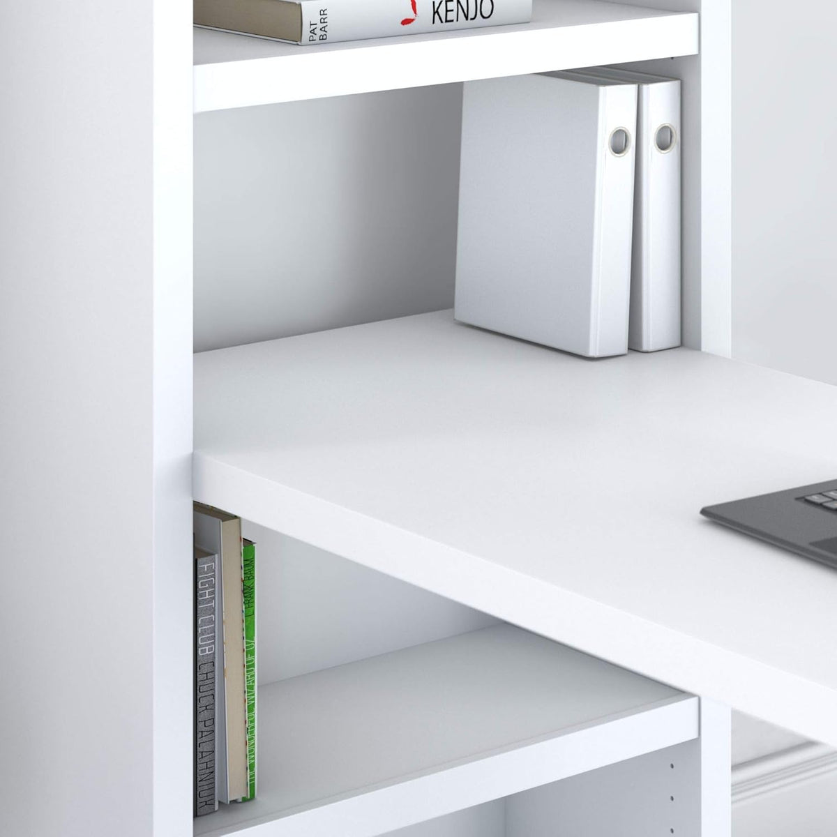 Pure White Bookcase Desk S184602