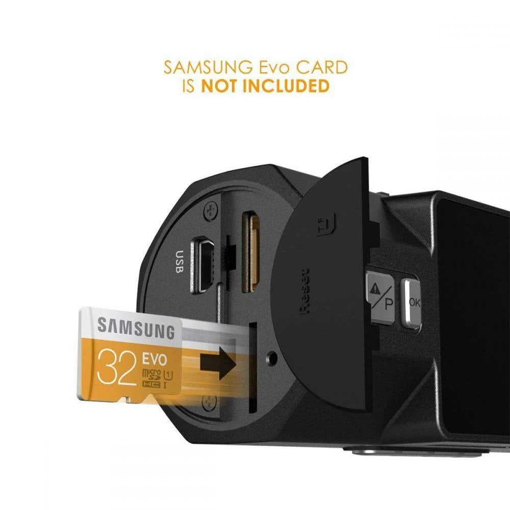 Dual Dash Cam 1080p FHD Front and Back Wide Angle M53829