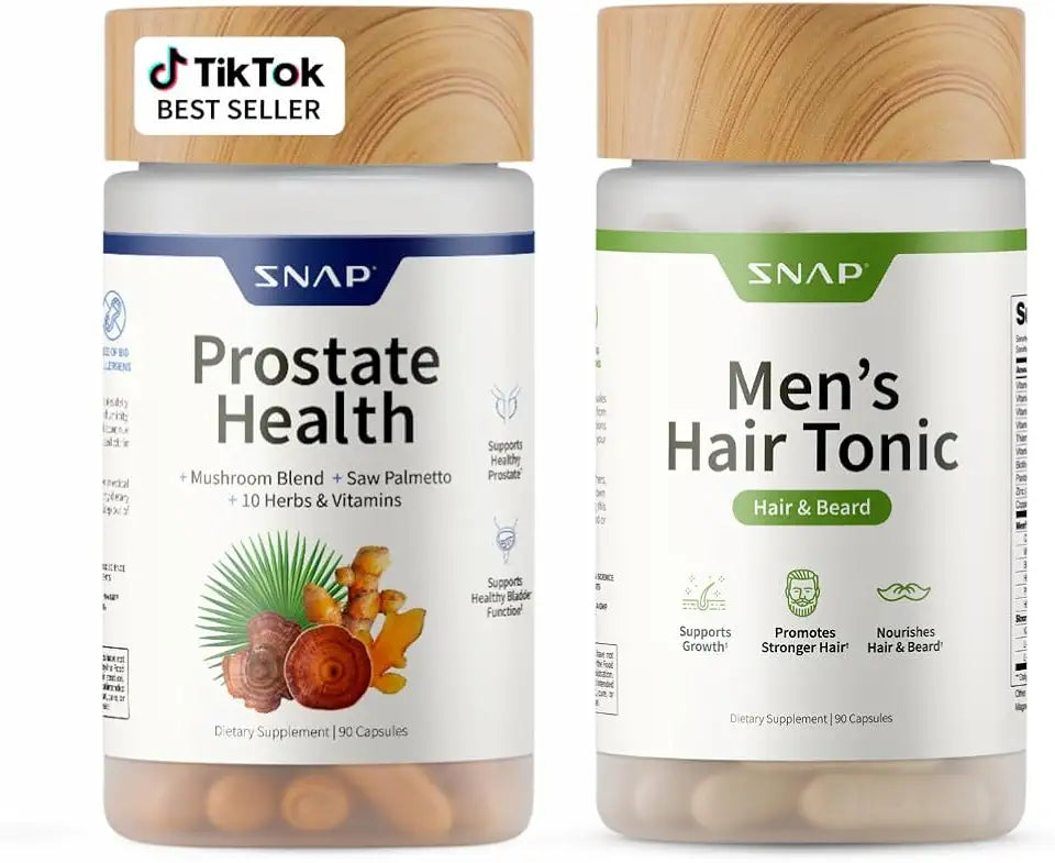 90 Capsules Prostate Health and Hair Growth Supplement Bundle T173