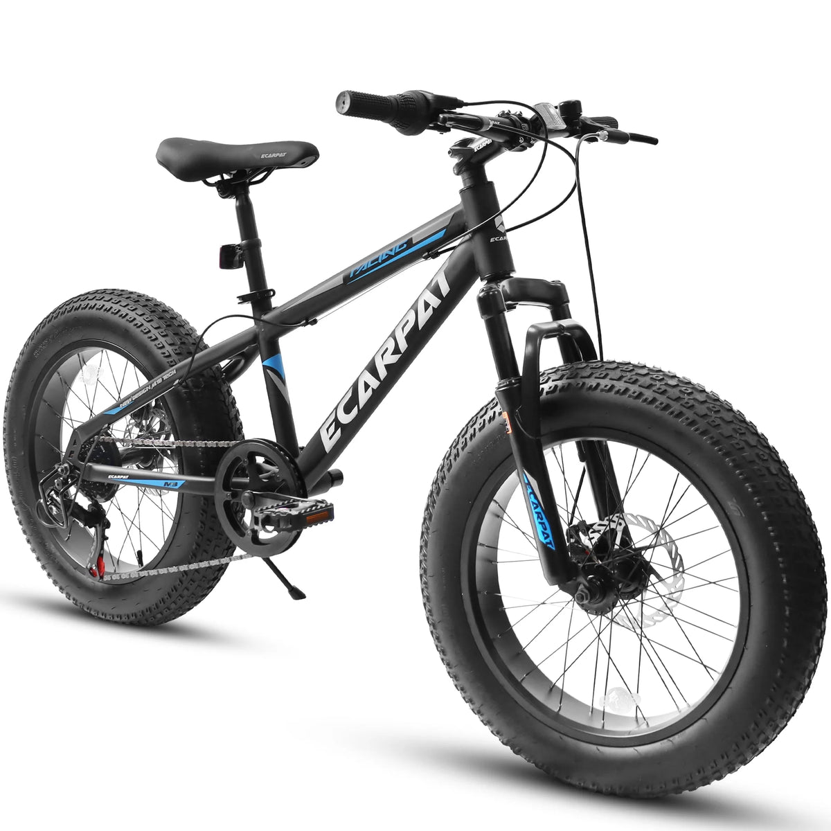 20 inch Black Kids Bike with Disc Brakes 7 Speed W130695