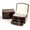 Lacquered Ebony Zebra Wood Jewelry Box R1420