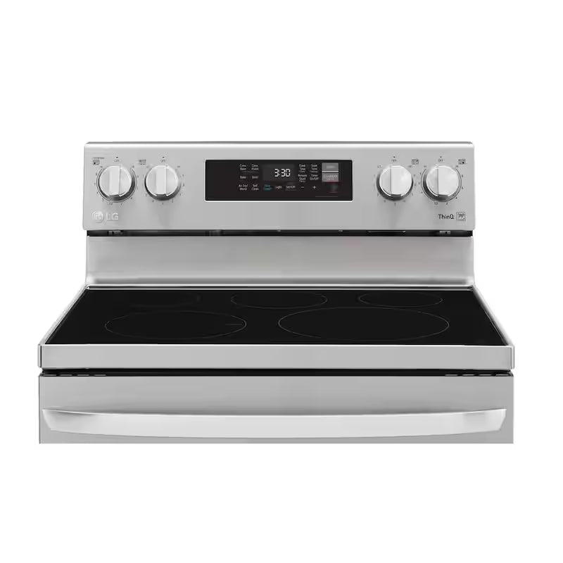 6.3 cu. ft. Smart Wi-Fi Fan Convection Electric Range with AirFry Stainless Steel A145695