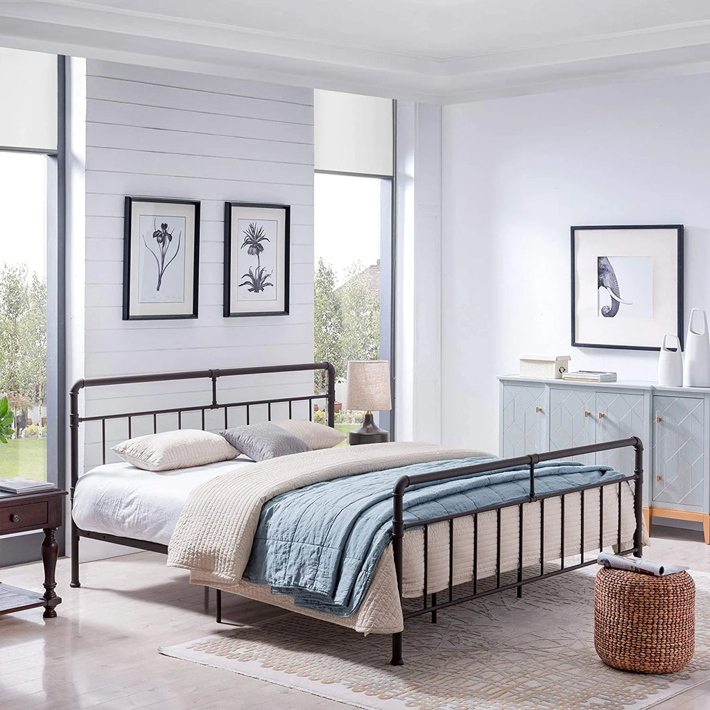 Queen Size Iron Bed Frame X7781