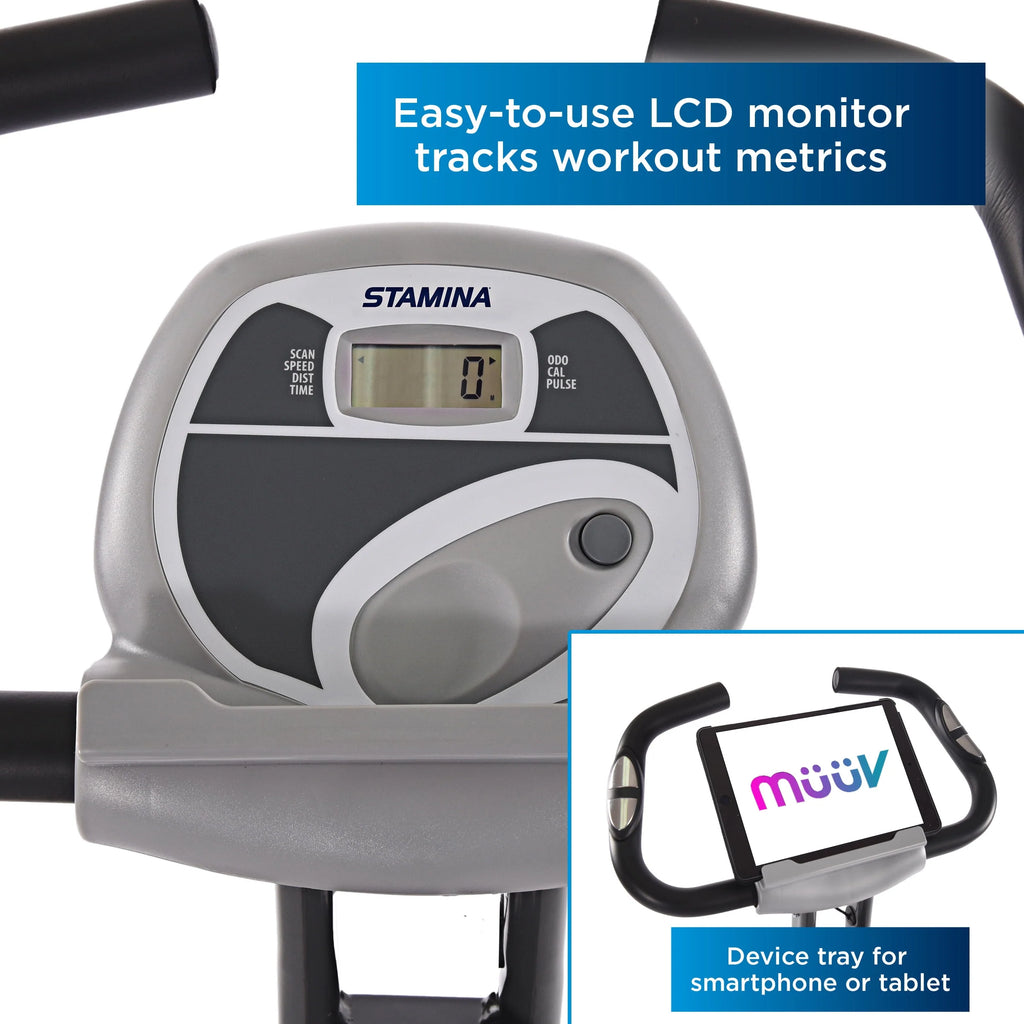 Folding Exercise Bike with Heart Rate Sensors N128713