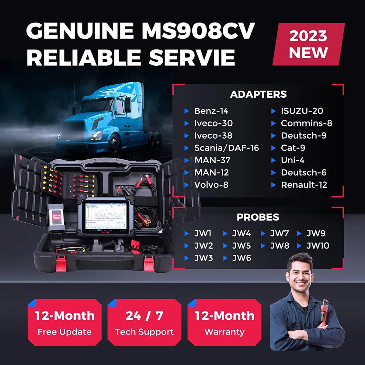 Heavy Duty Car Diagnostic Scan Tool with ECU Programming E868