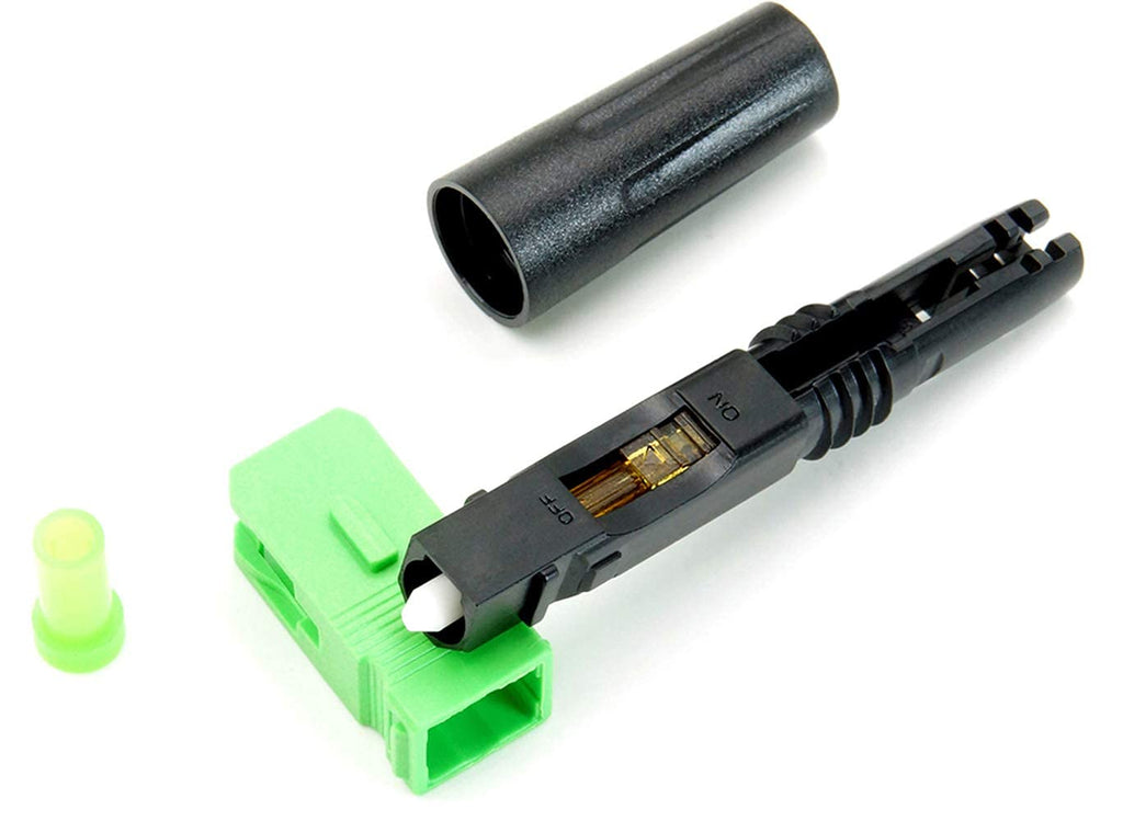 100pcs SC APC Fiber Optic Quick Connector Single Mode 9/125 Pack of 2 H232260