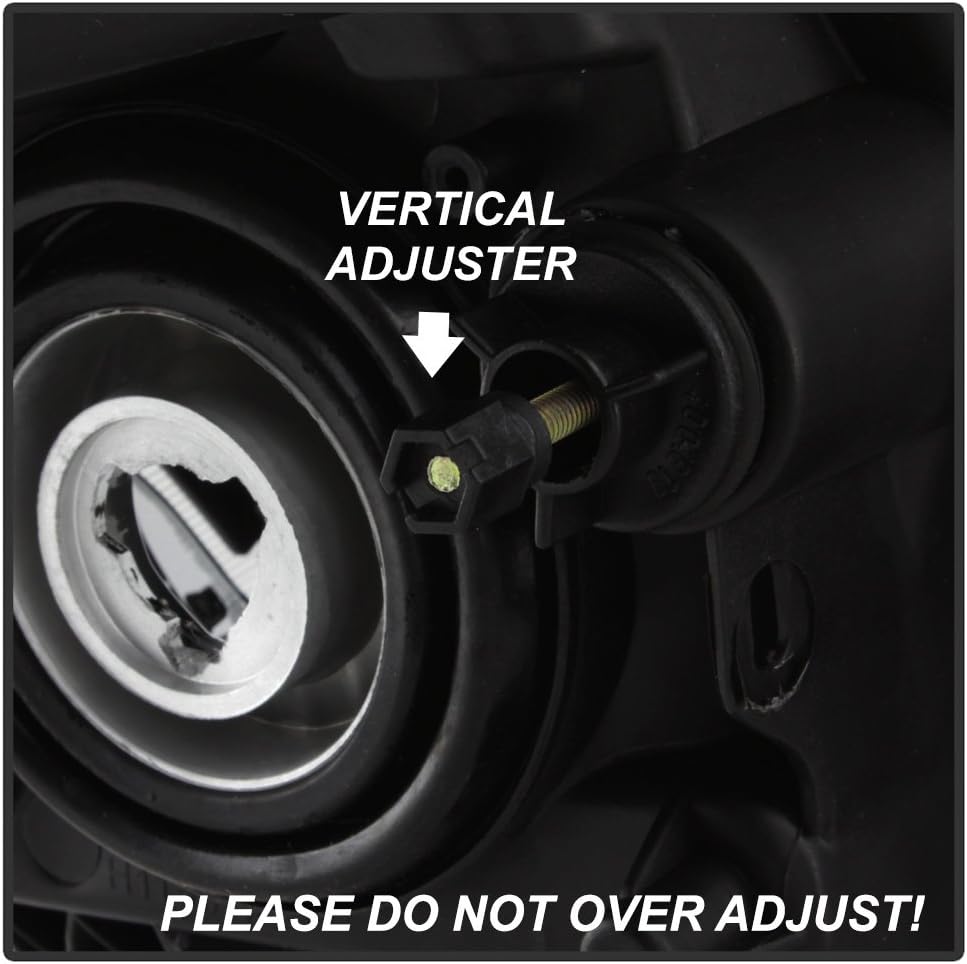 Black Halogen Headlights Driver + Passenger Side L44915