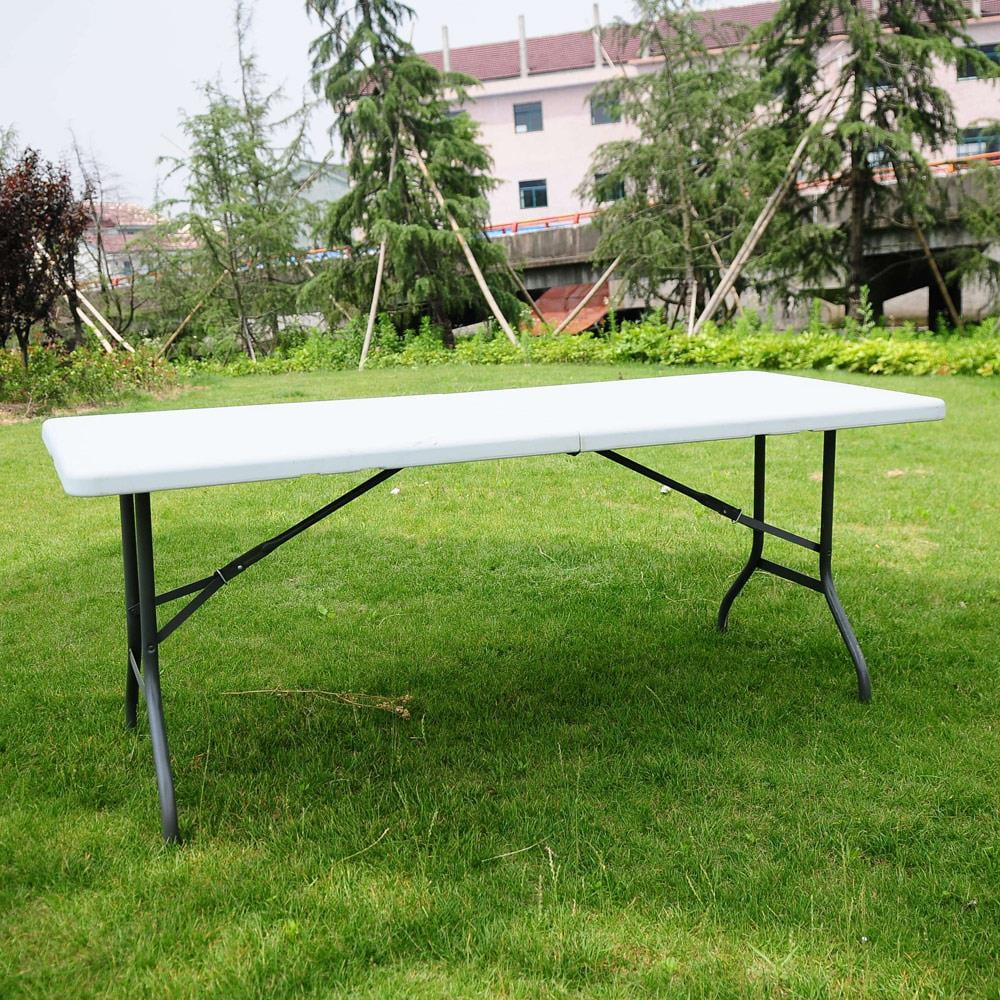 6 FT White Plastic Folding Table P148654
