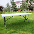 6 FT White Plastic Folding Table P148654