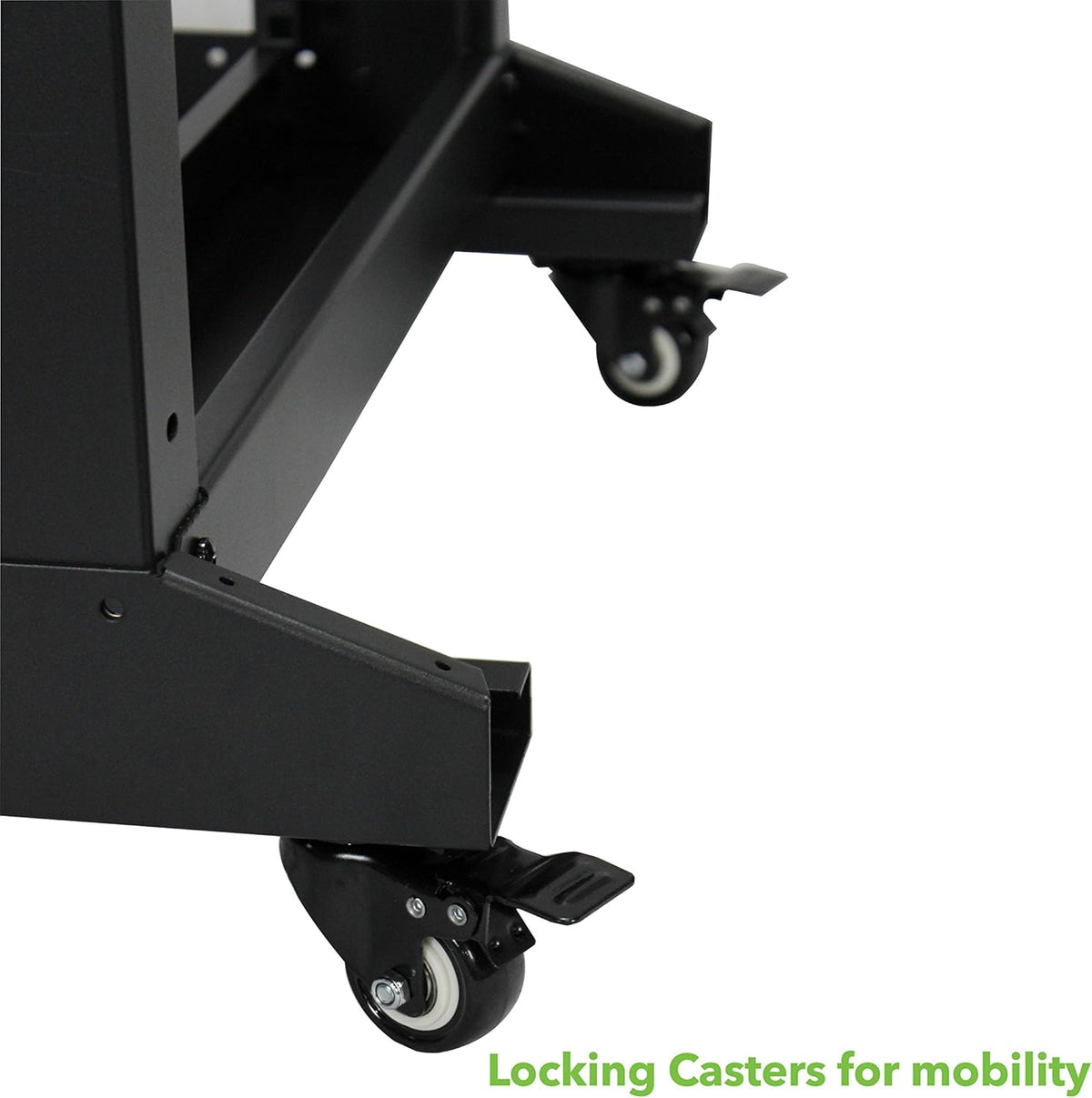 22U 4-Post Open Frame Server Network Rack with Casters Black E483