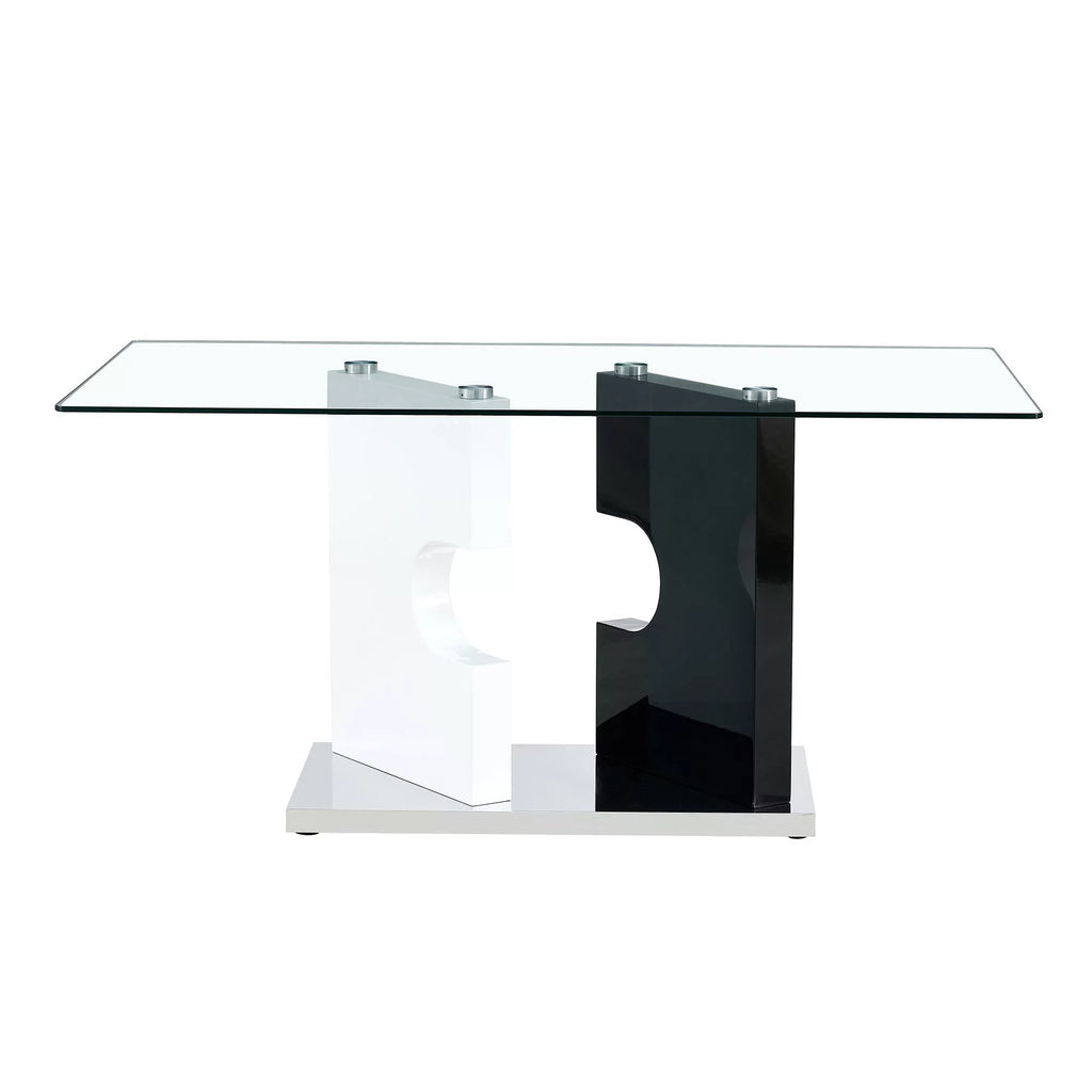 Rectangular Glass Dining Table for 6-8 J309