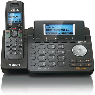 2-Line Cordless Phone System with CallerID & Speakerphone F78236