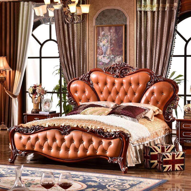 4-Piece Leather Bedroom Furniture Set X7489