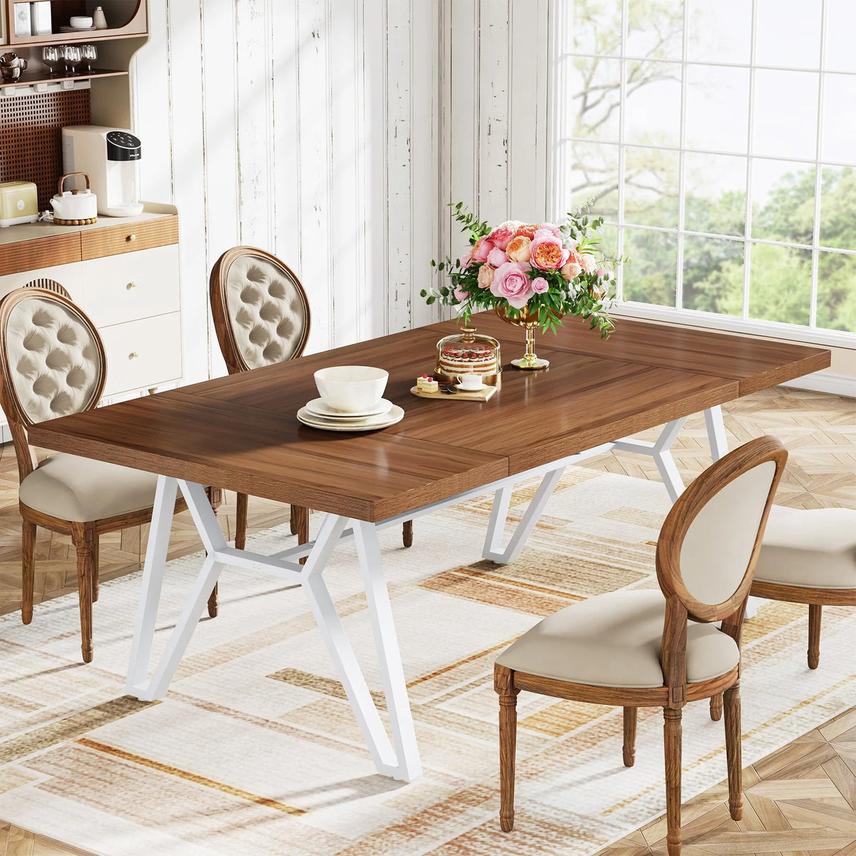 70-In Rectangular Wood Dining Table U2822