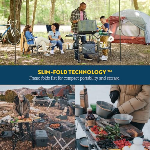Portable Folding Cook Station with Heat Resistant Tabletop D397125