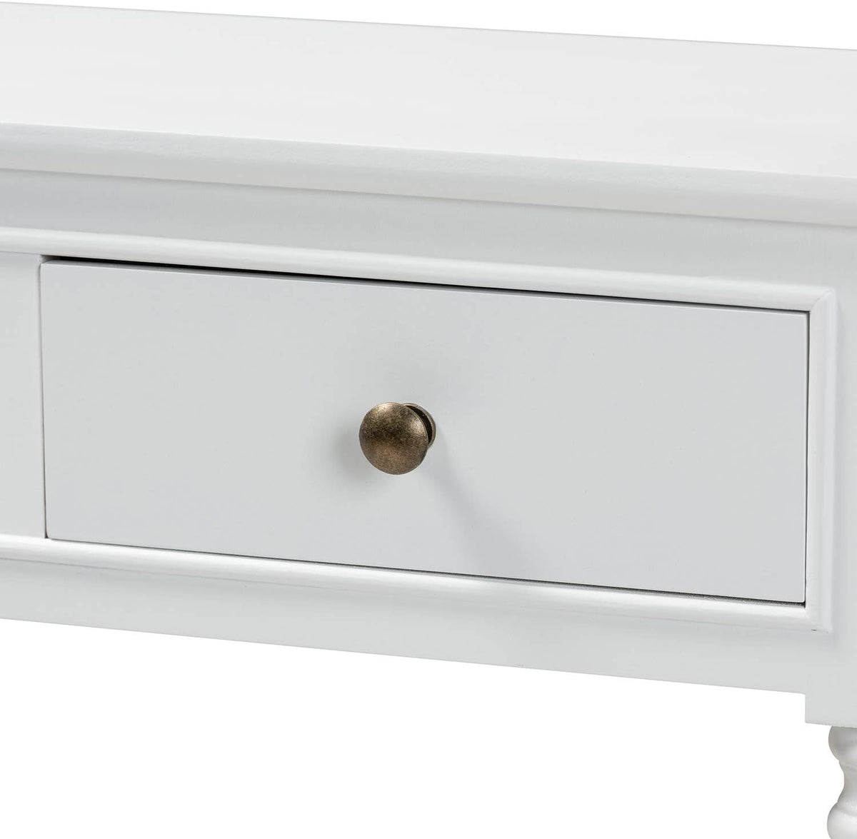 White 3-Drawer Wood Console Table M90247