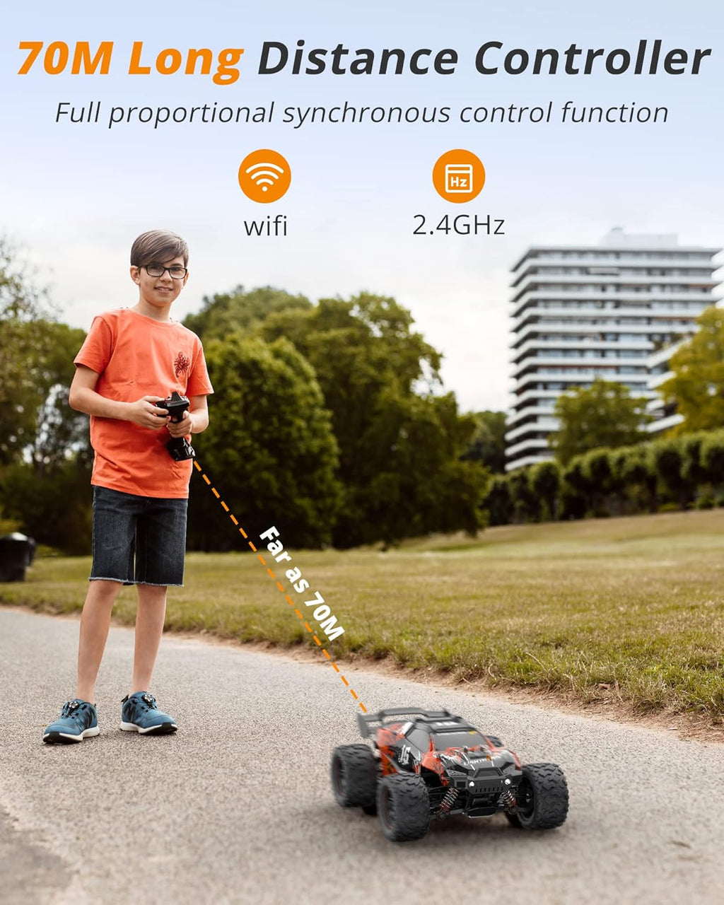 60 KM/H High Speed 1:18 Scale Brushless Offroad Remote Control Truck B7391