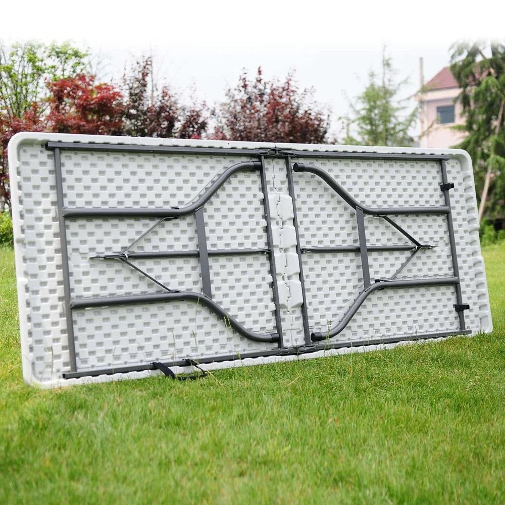 6 FT White Plastic Folding Table P148654