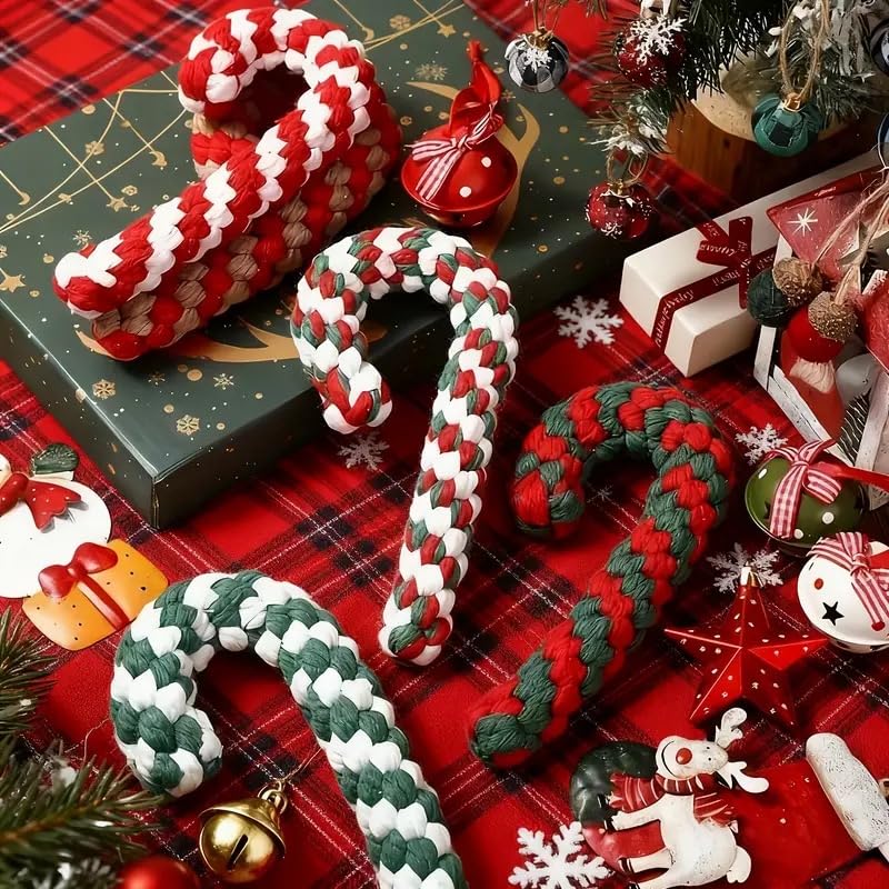 4 Pack Braided Cotton Dog Rope Toys D347666