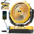 3-in-1 Camping Fan with Light & Remote V586
