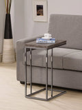 Weathered Grey Expandable Side End Table W6049
