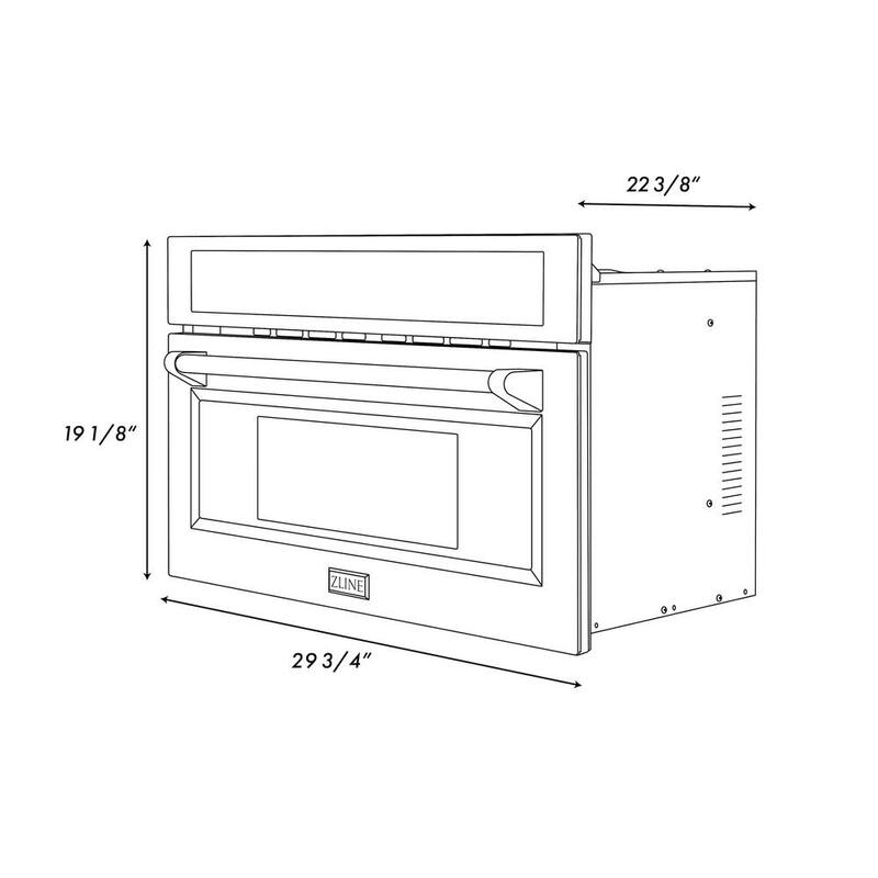 30 in. Built-In Microwave Oven in Black Stainless Steel I56646