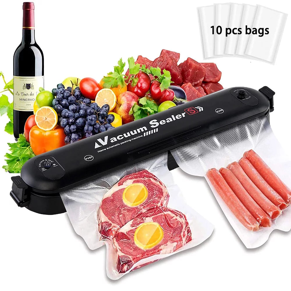Automatic Mini Food Vacuum Sealer Machine with 10 Bags Z326469