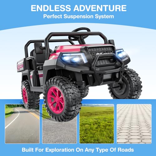 12V 2-Seater Ride on Car with Remote Control D68384