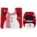Christmas Snowman Toilet Seat Cover and Mat Bathroom Set W600