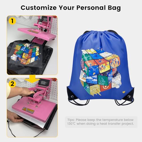 100 Pcs Lightweight Drawstring Bags Bulk Blue H68955
