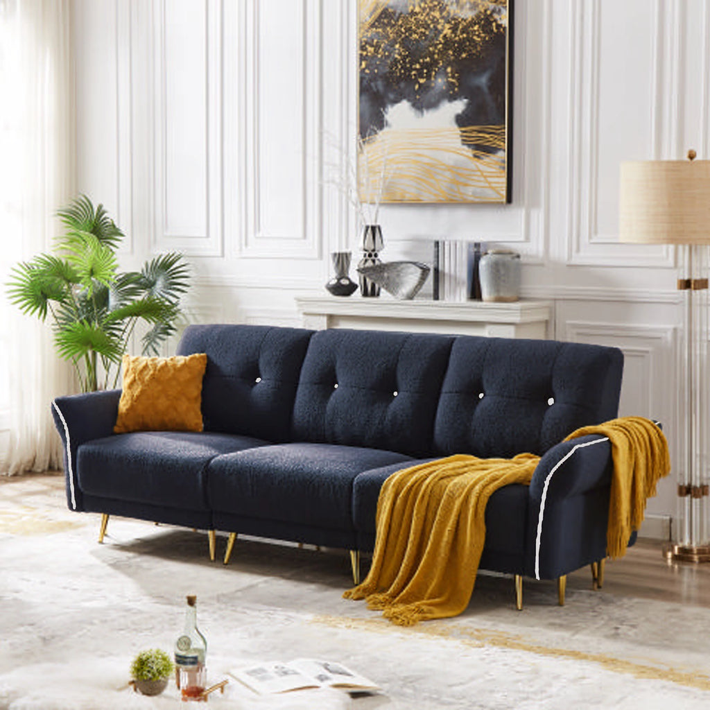 Blue Modular Sectional Sofa with Chaise T155
