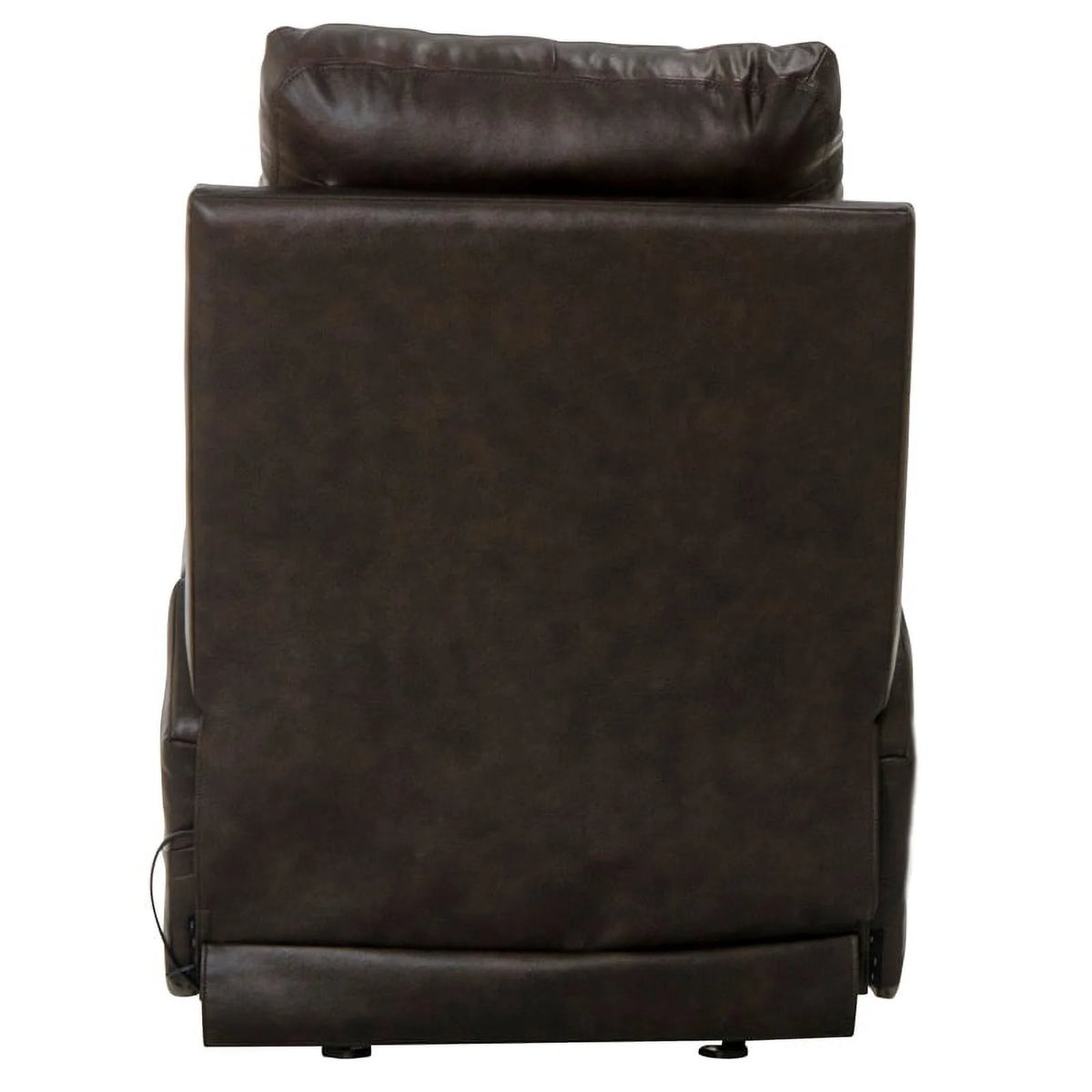 Brown Top Grain Italian Leather Power Recliner W411