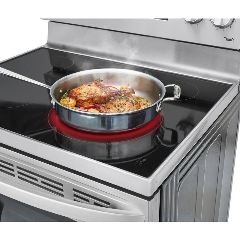 6.3 cu. ft. Smart Wi-Fi Fan Convection Electric Range with AirFry Stainless Steel A145695