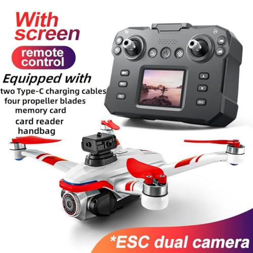 Kids Drone with Screen Display Remote Control, 1080P Dual Camera, LED Lights N147128