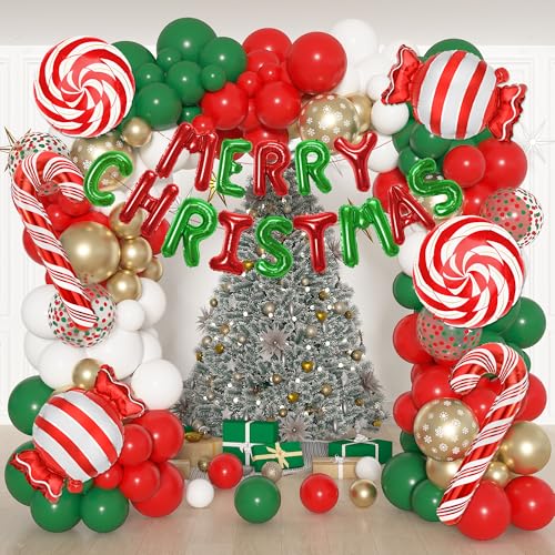 180 Pcs Christmas Balloon Arch Garland Kit J293970