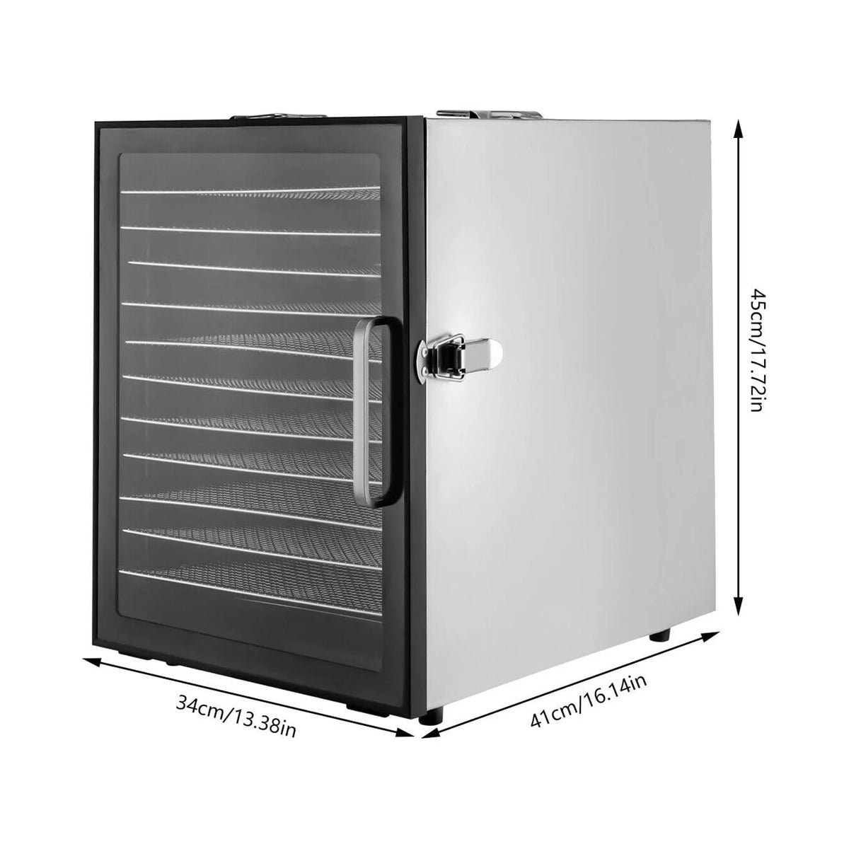 12 Tray Stainless Steel Food Dehydrator 800W L68454
