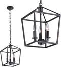 3-Light Industrial Metal Lantern Pendant Light I486