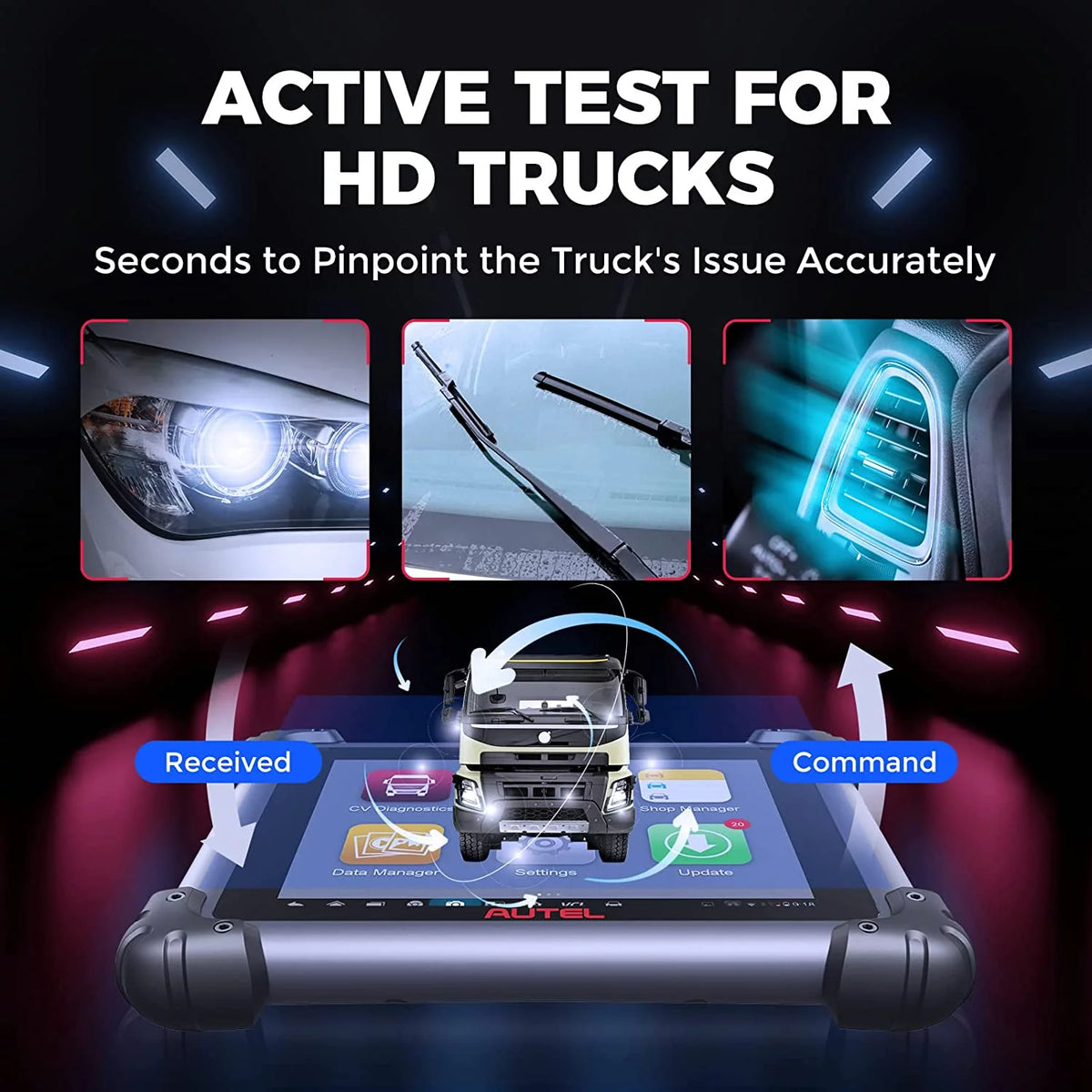 Heavy Duty Car Diagnostic Scan Tool with ECU Programming E868