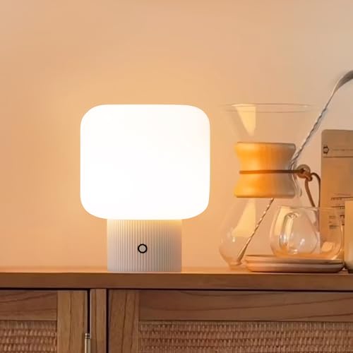 5W Cordless Rechargeable Glass Shade LED Table Lamp N777206