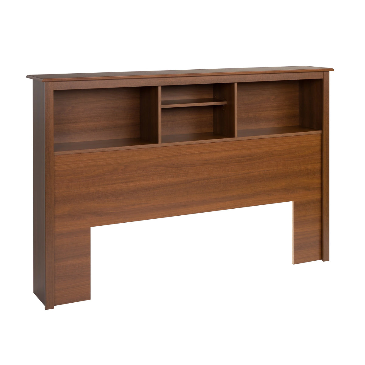 White Full/Queen Bookcase Headboard L7150