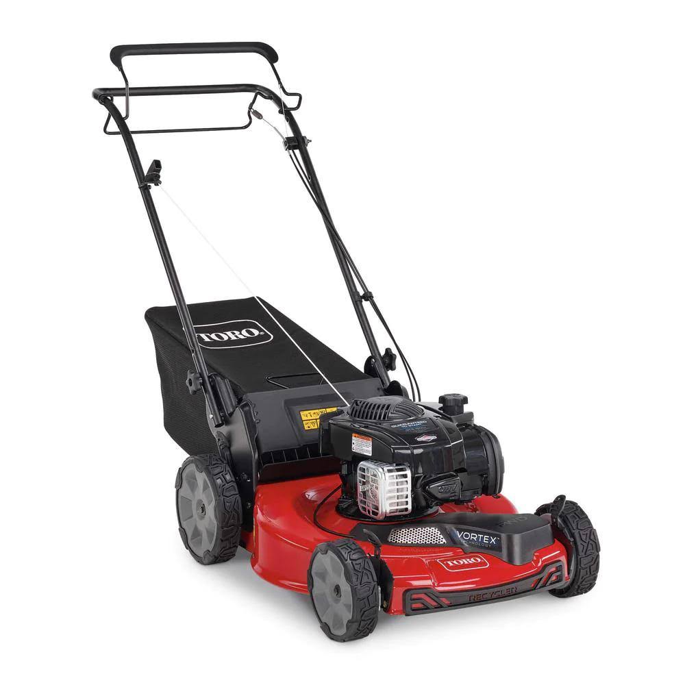 22 in. Gas Self Propelled Walk Behind Lawn Mower with Super Bagger H7800