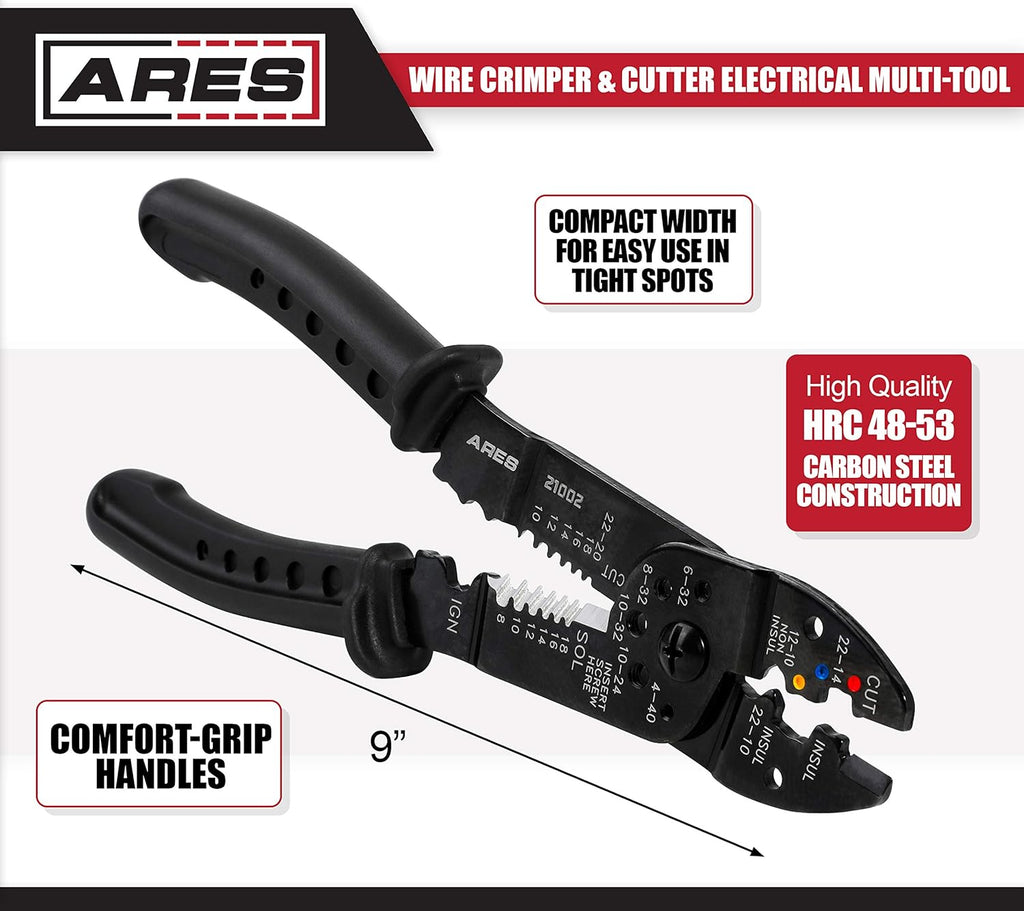 9-inch Wire Stripper Crimper and Cutter Electrical Multi-Tool R73444