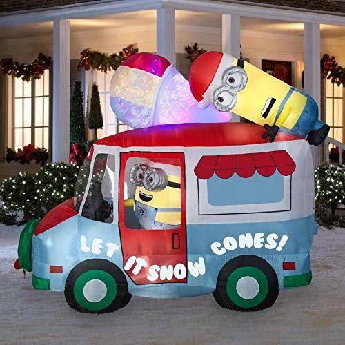 Inflatable Holiday Truck with Swirling Kaleidoscope W839