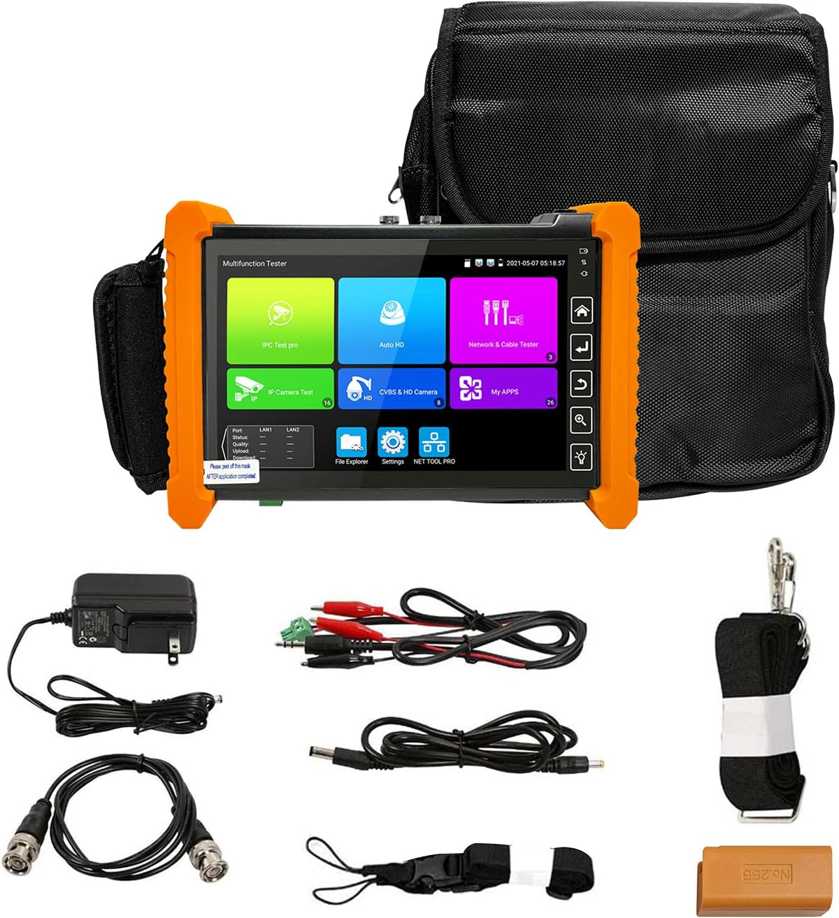 IP Camera Tester 8MP 7inch IPS Touch Screen POE WiFi 4K P996