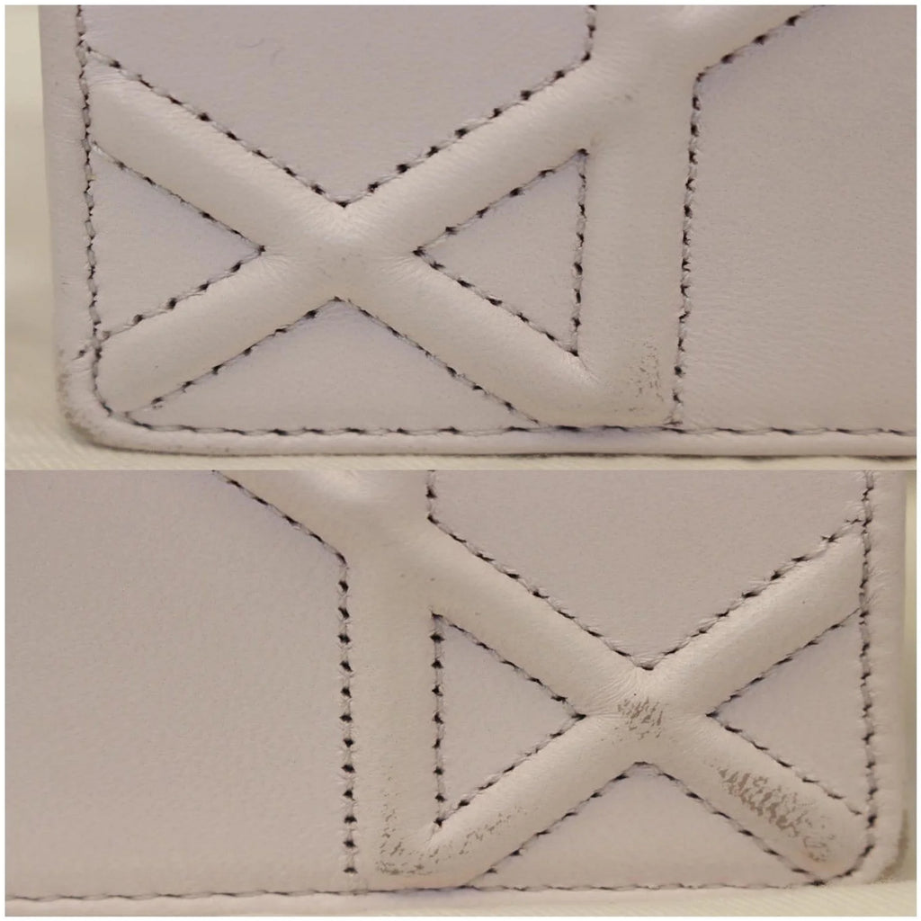 Pre-owned White Leather Medium Shoulder Bag L15311