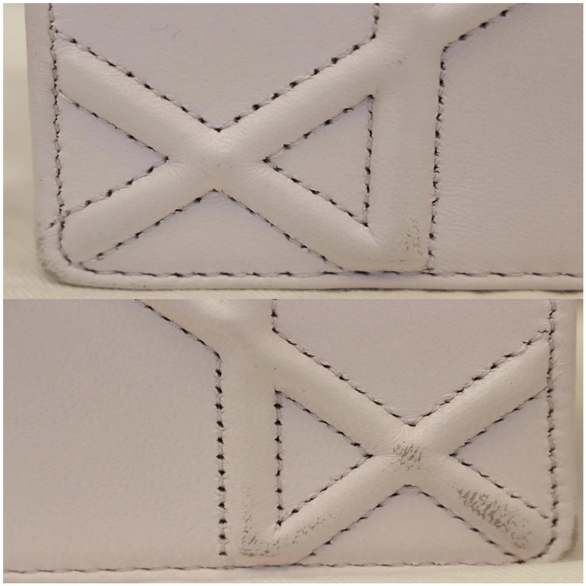 Pre-owned White Leather Medium Shoulder Bag L15311