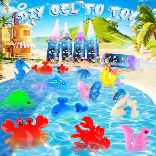 Magic Water Elf Toy Kit with 24 Magic Gels and 24 Shape Molds U928