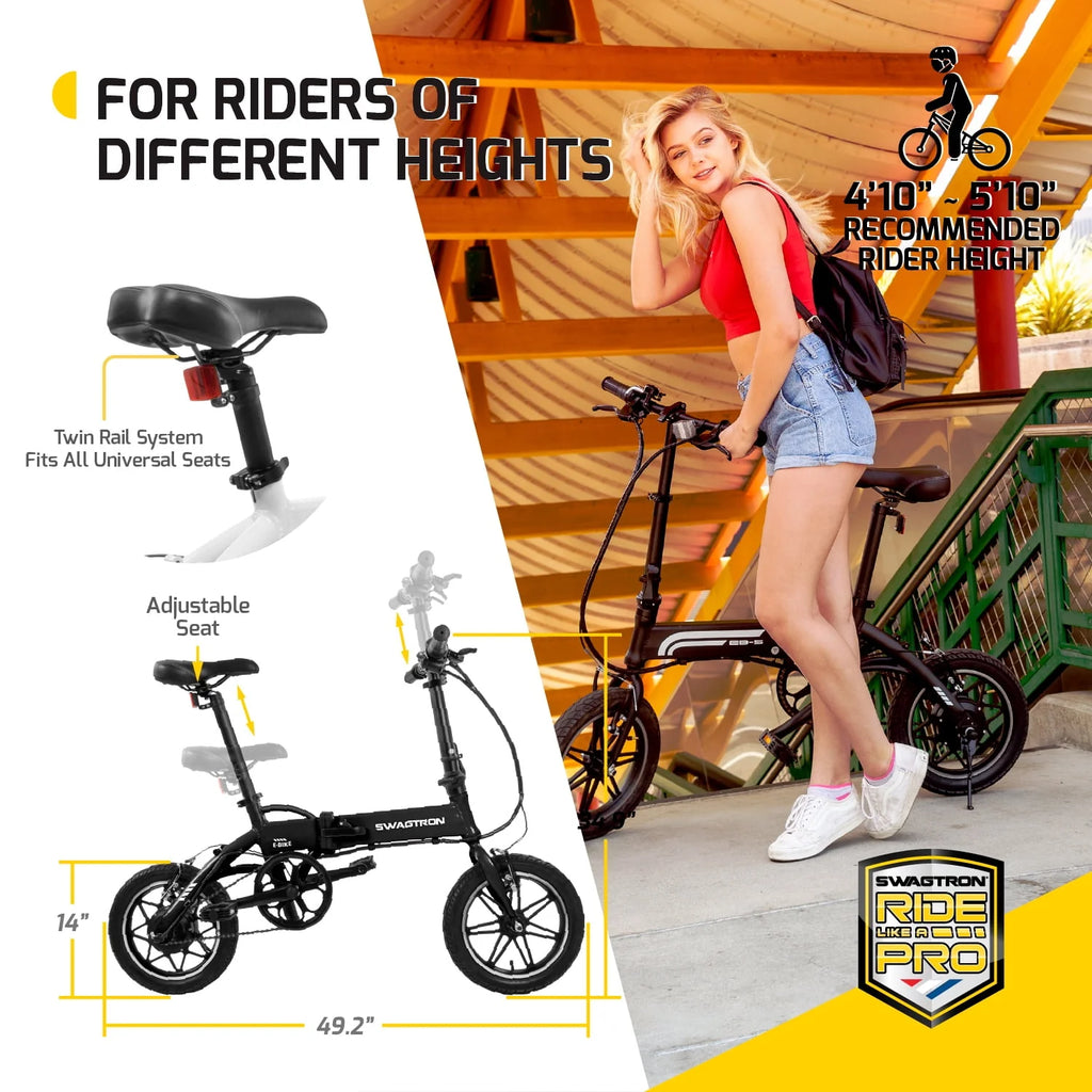 Lightweight Aluminum Folding Electric Bike with Pedals F42194